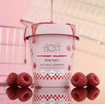 Fluff Body Yoghurt Raspberry Milkshake 180ml – Fluff