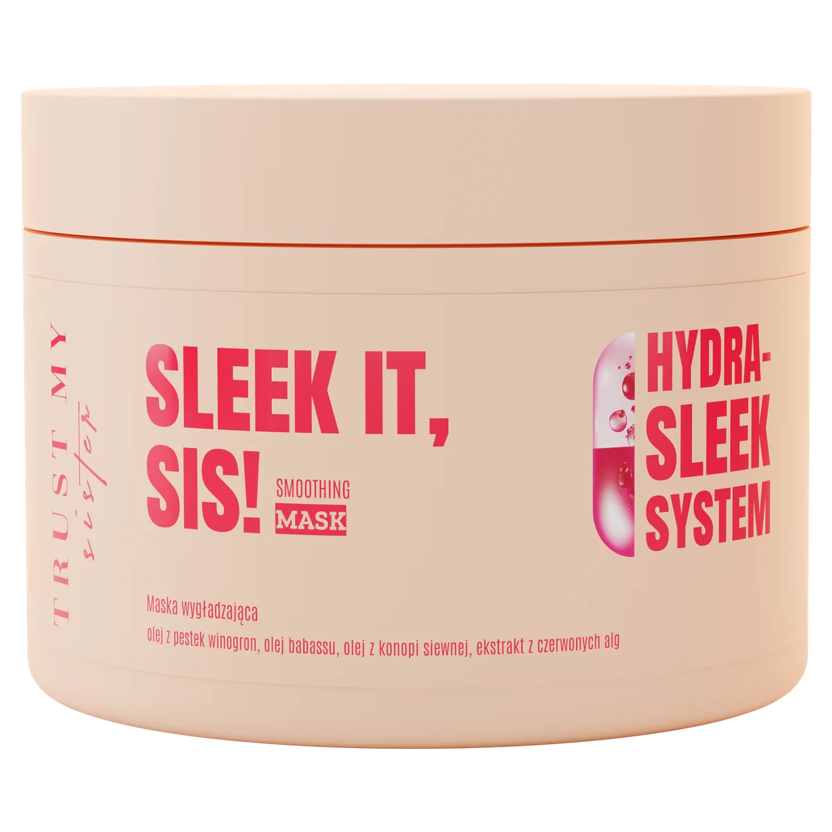 Trust My Sister – Sleek It – Maskë zbutëse kundër fryrjes, 180 ml