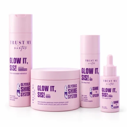 Seti Trust My Sister Glow It: shampo, maskë, vaj dhe serum për shkëlqim